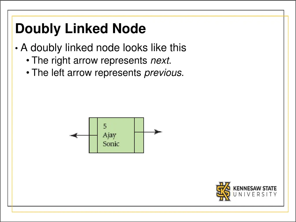 doubly linked node