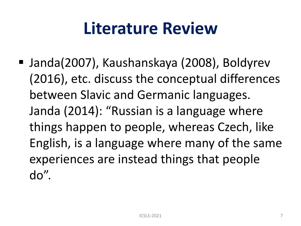 literature review 2