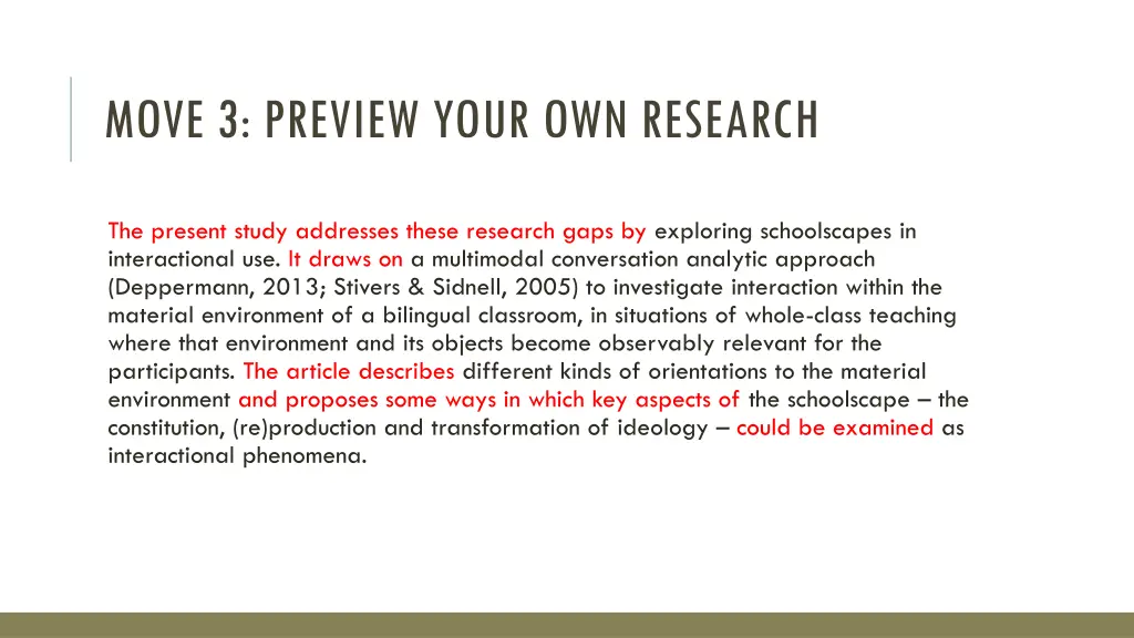 move 3 preview your own research