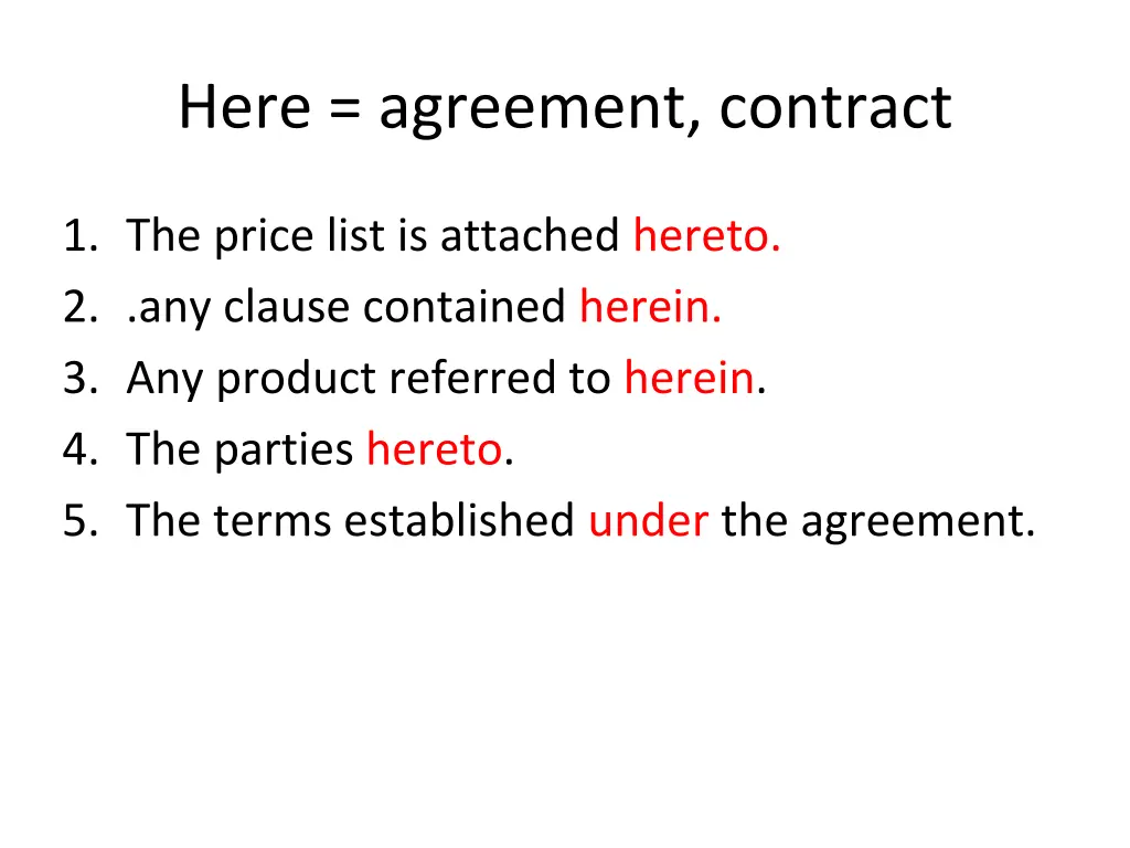 here agreement contract 13