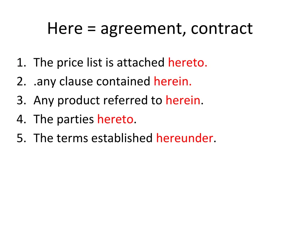 here agreement contract 14