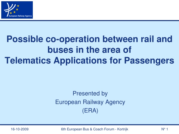 possible co operation between rail and buses