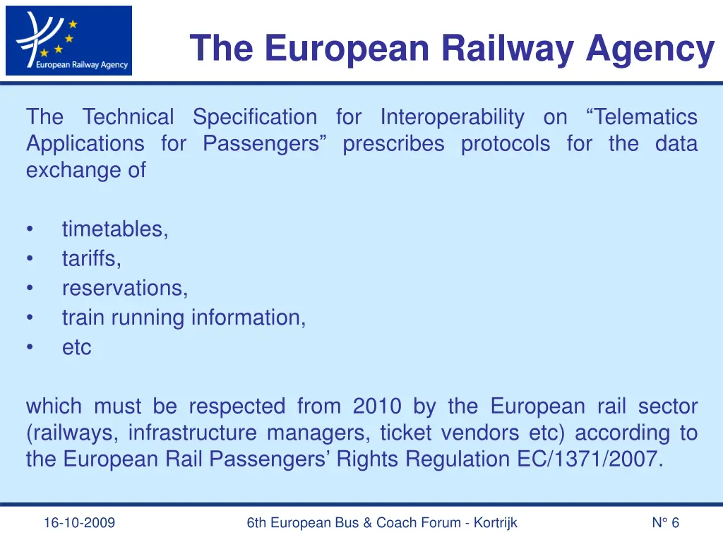 the european railway agency 2