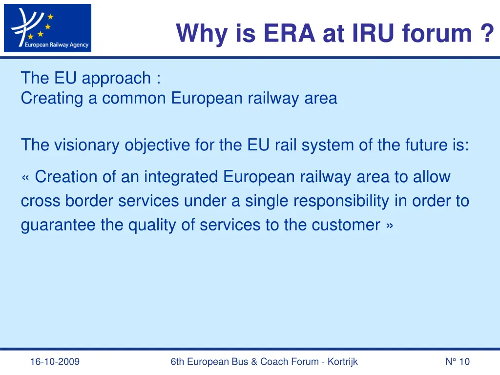 why is era at iru forum 2