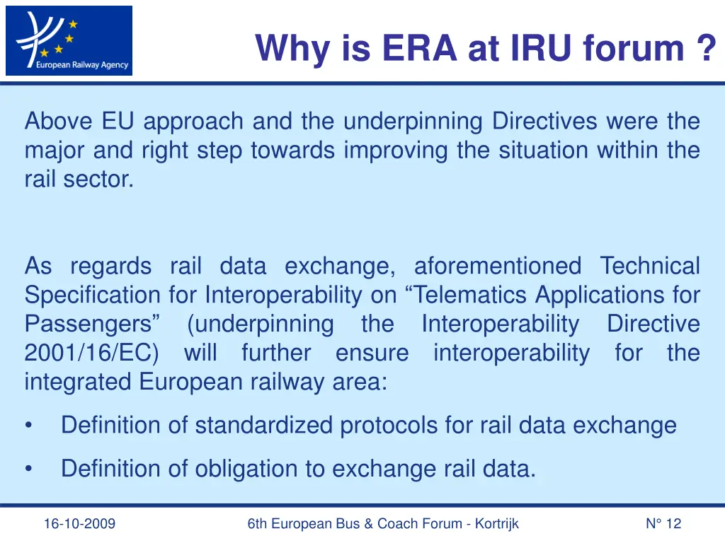 why is era at iru forum 4