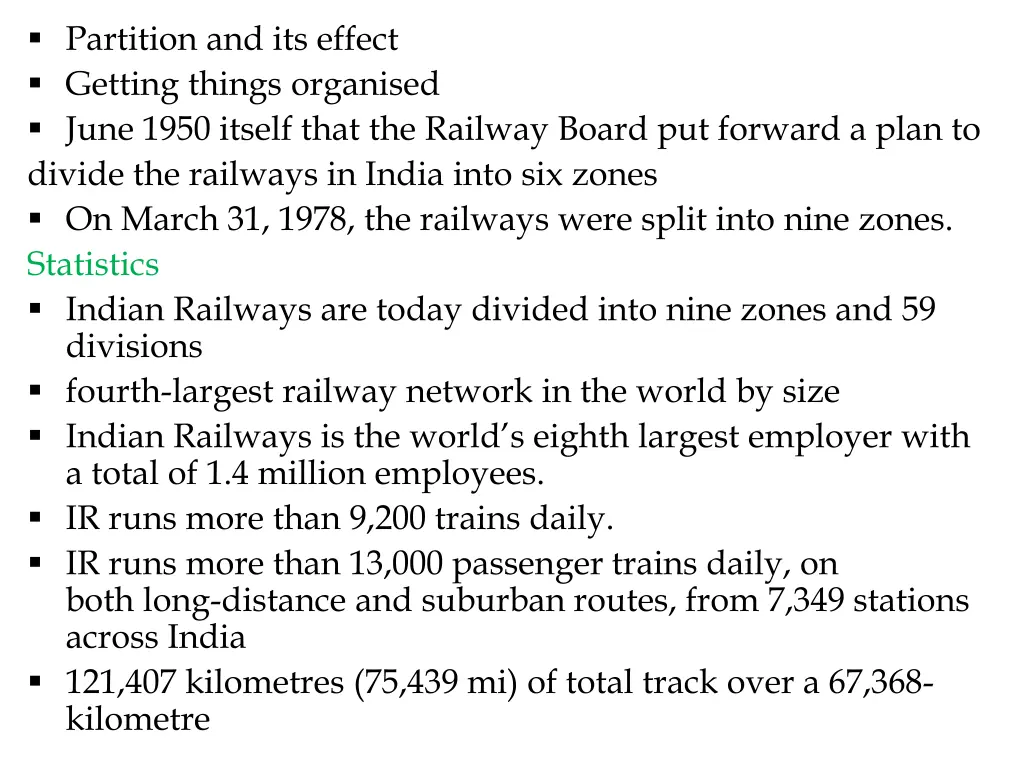 partition and its effect getting things organised