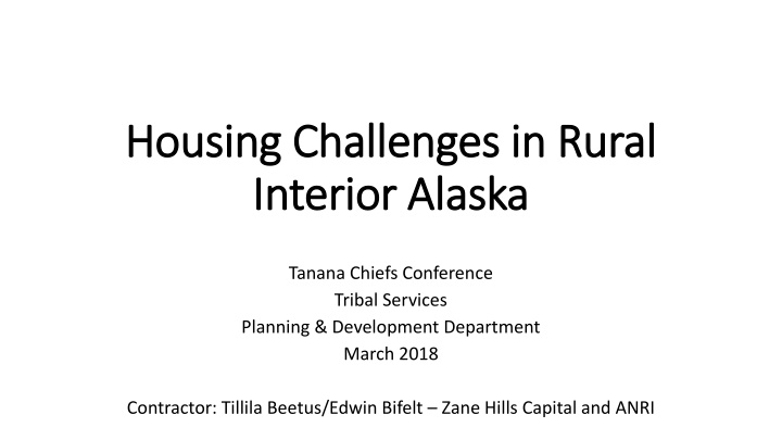 housing challenges in rural housing challenges