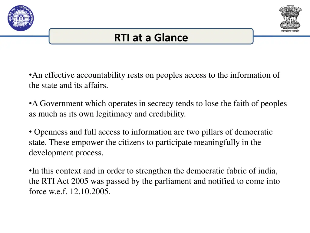 rti at a glance