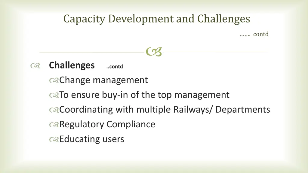 capacity development and challenges contd 4