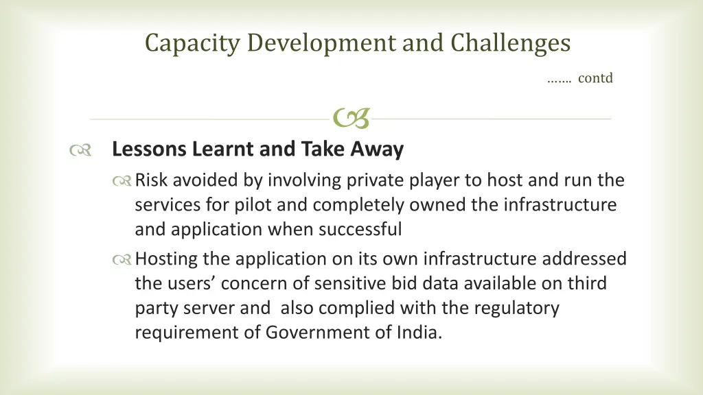 capacity development and challenges contd 6