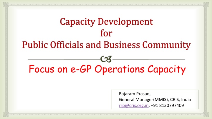 capacity development for public officials