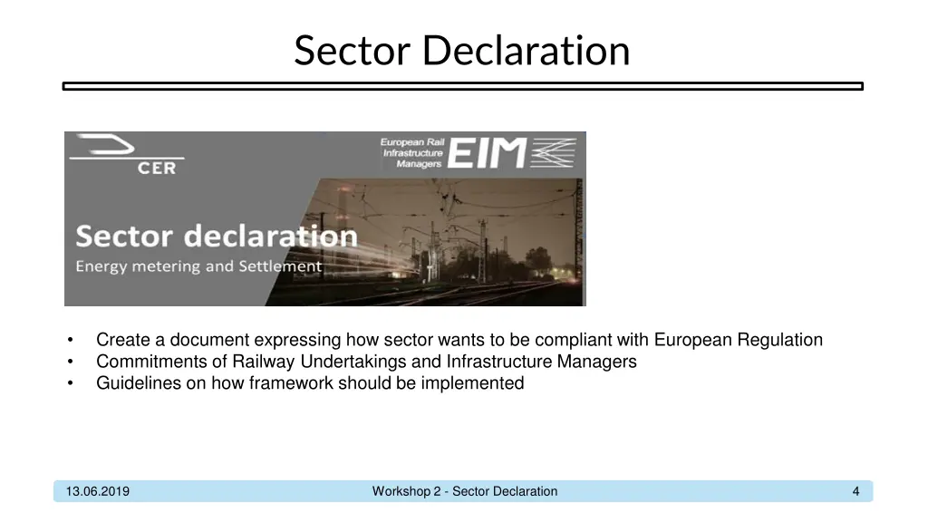 sector declaration