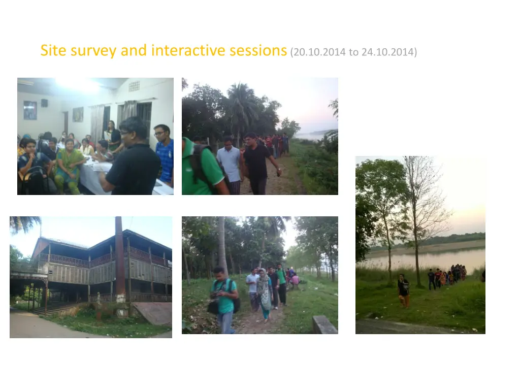 site survey and interactive sessions 20 10 2014