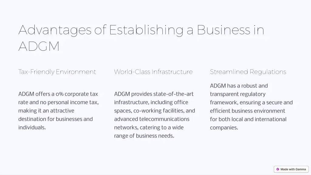 advantages of establishing a business in adgm