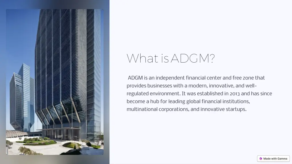 what is adgm