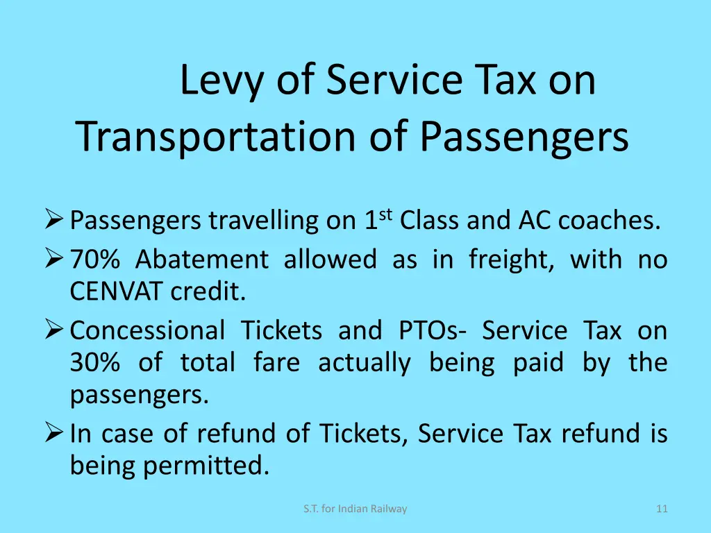 levy of service tax on transportation