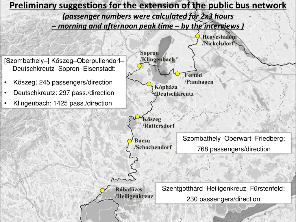 preliminary suggestions for the extension