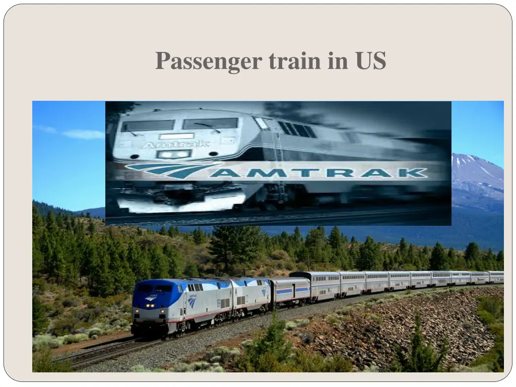 passenger train in us