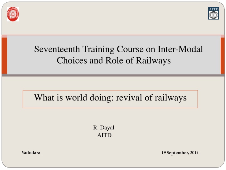 seventeenth training course on inter modal