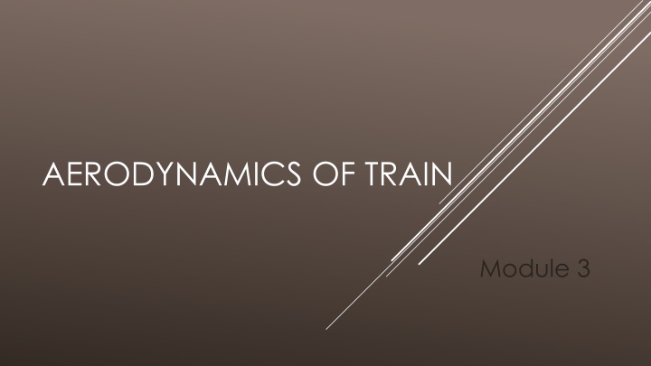 aerodynamics of train