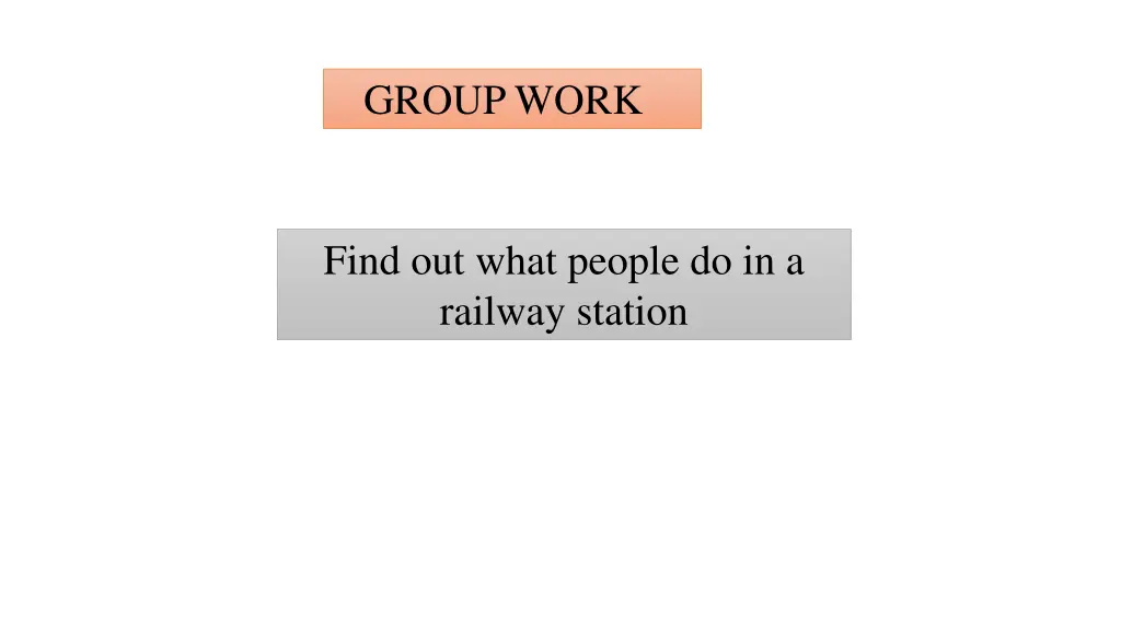 group work