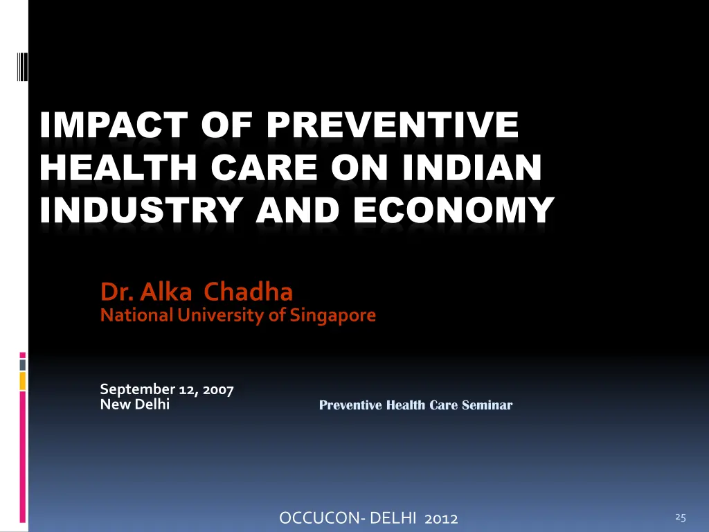 impact of preventive health care on indian