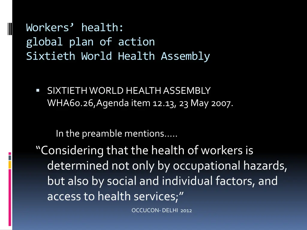 workers health global plan of action sixtieth 1