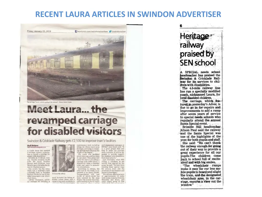 recent laura articles in swindon advertiser