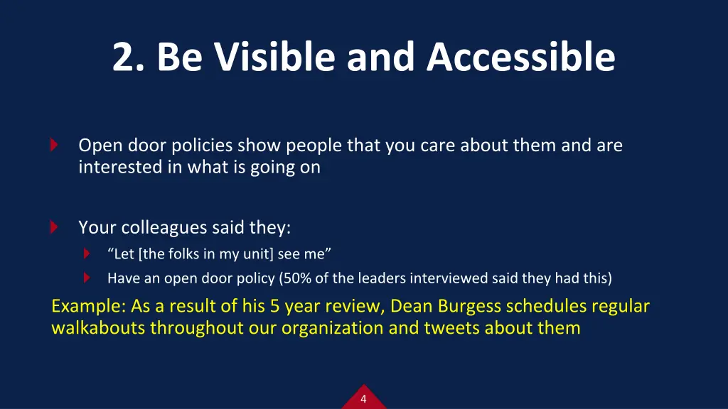 2 be visible and accessible