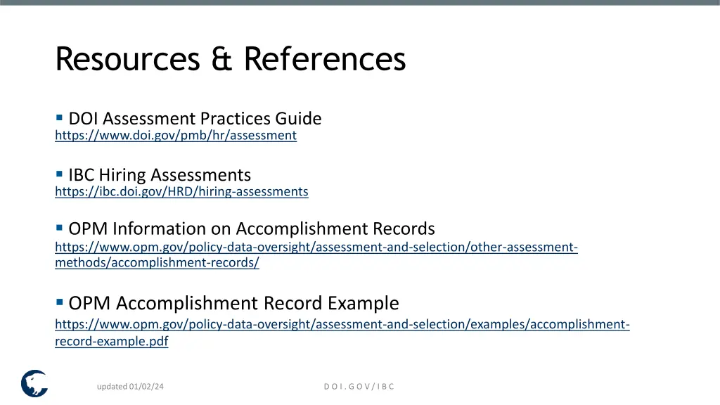 resources references