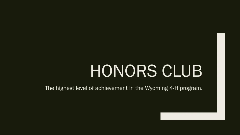 honors club