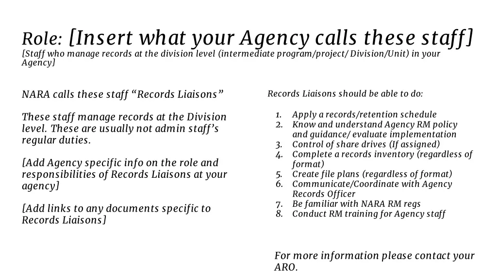 role insert what your agency calls these staff 1