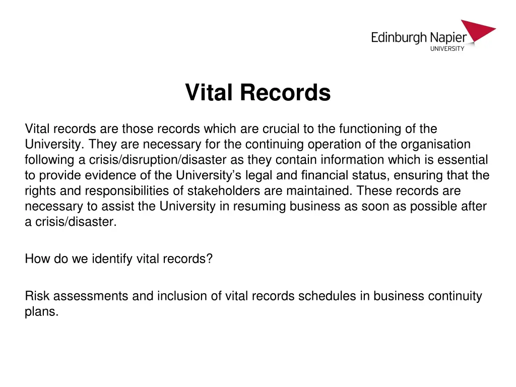 vital records