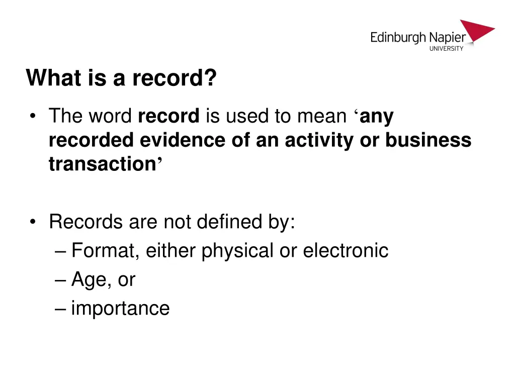 what is a record