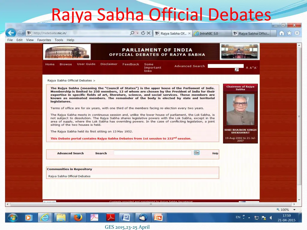 rajya sabha official debates