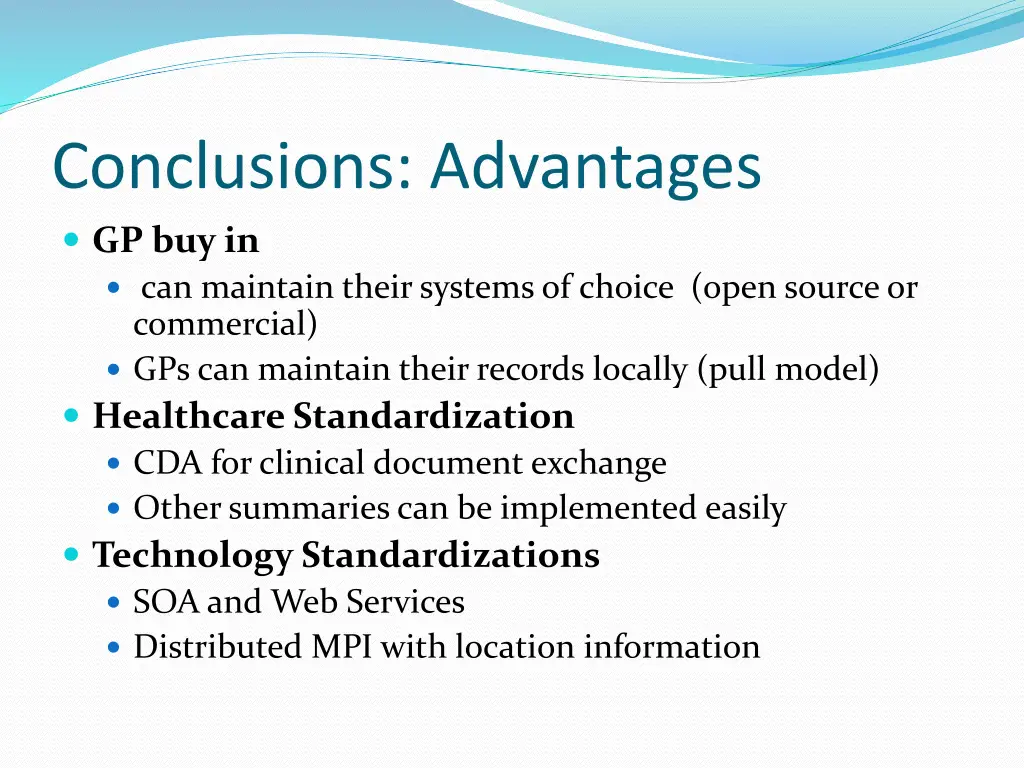 conclusions advantages gp buy in can maintain