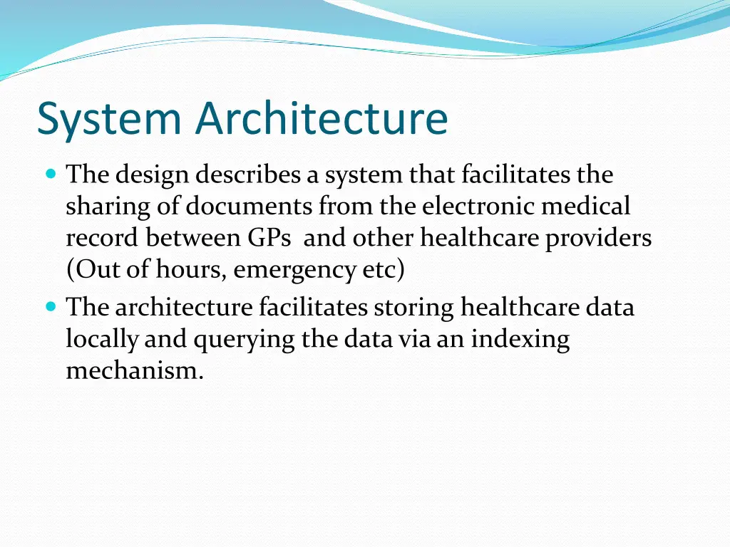 system architecture