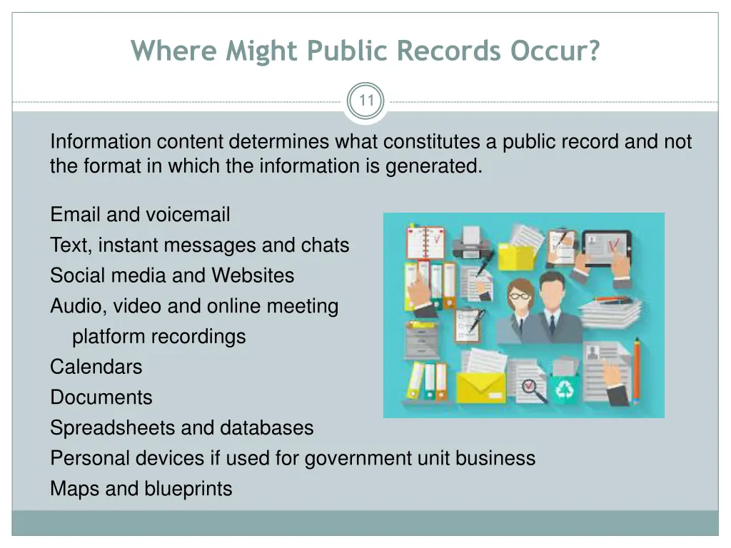 where might public records occur