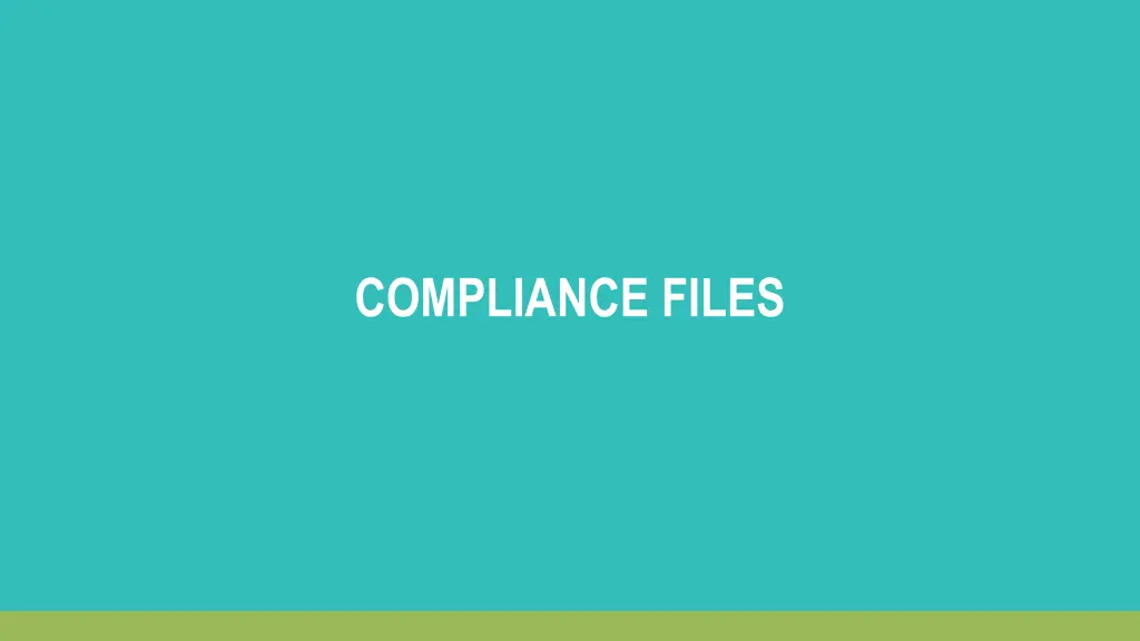 compliance files