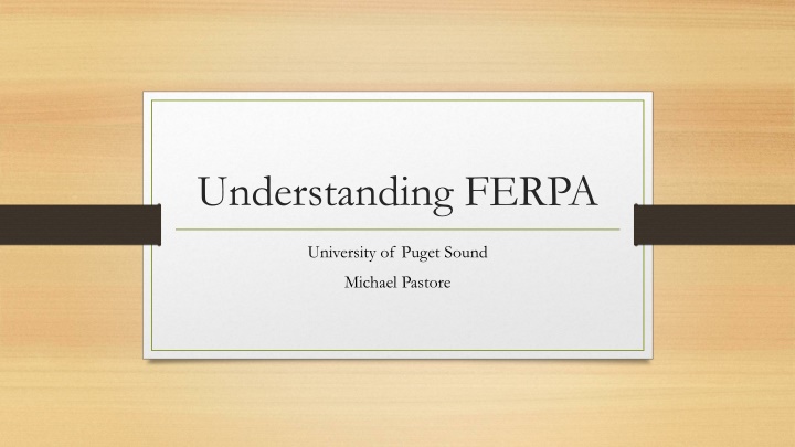 understanding ferpa