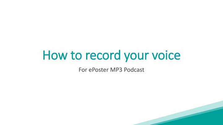 how to record your voice how to record your voice