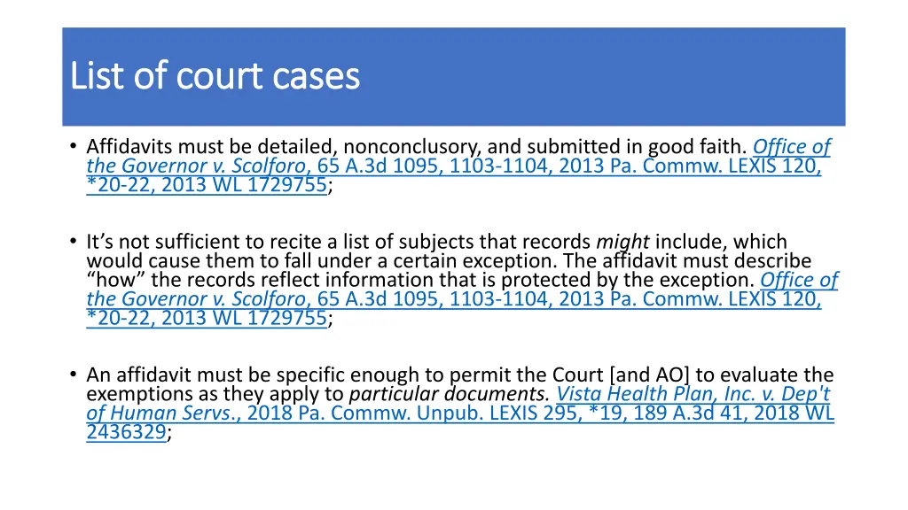 list of court cases list of court cases