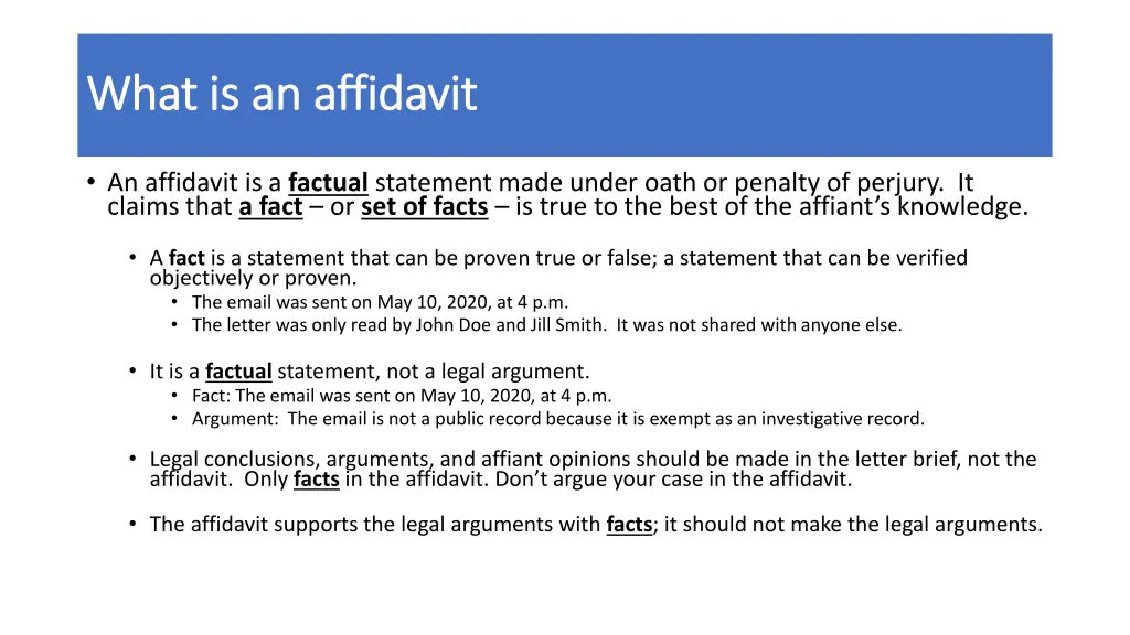 what is an affidavit what is an affidavit