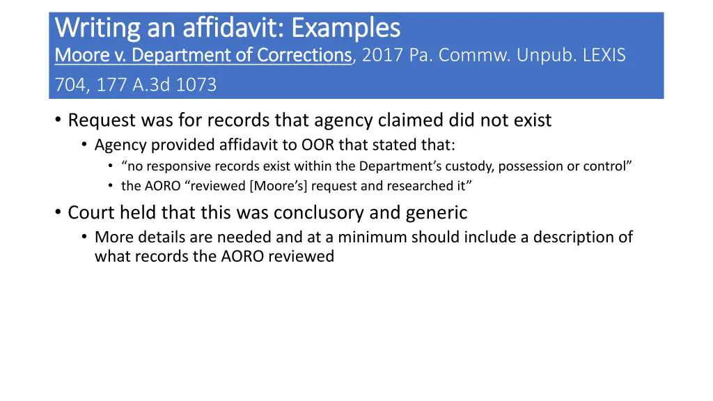 writing an affidavit examples writing 1