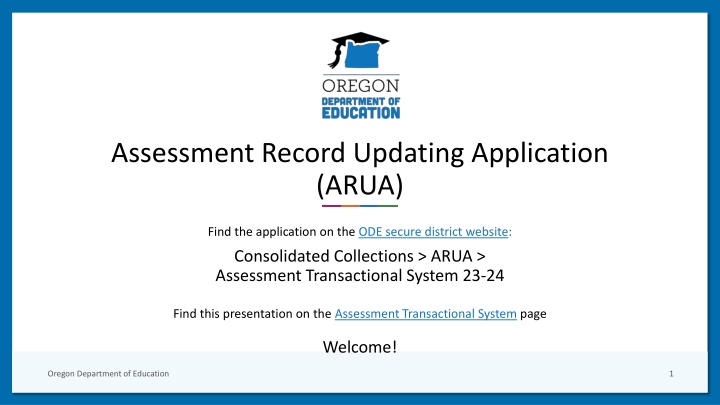 assessment record updating application arua