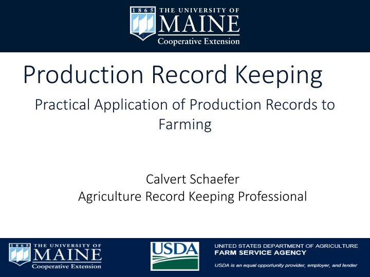 production record keeping