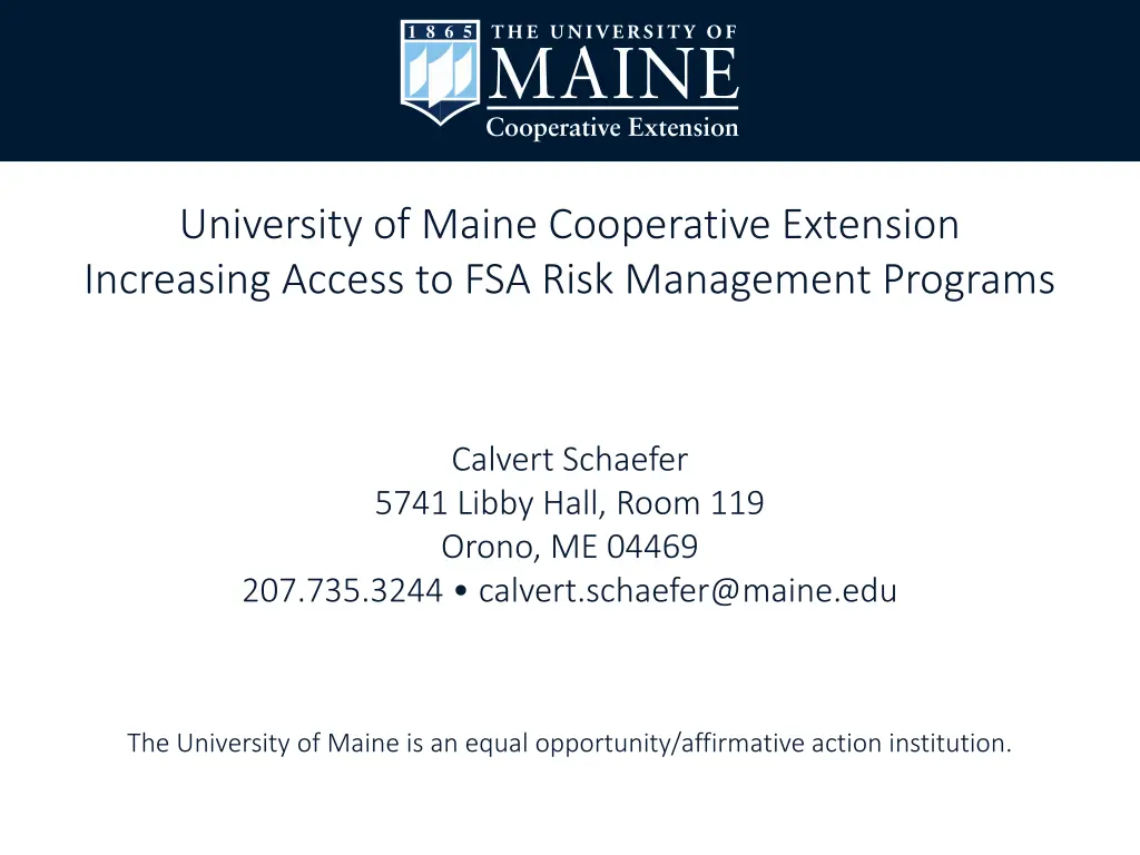 university of maine cooperative extension