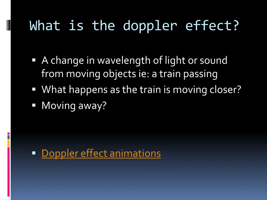 what is the doppler effect