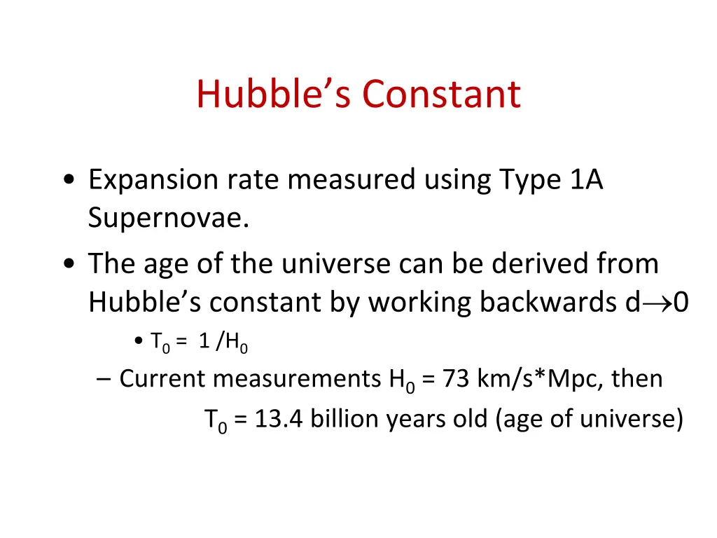 hubble s constant