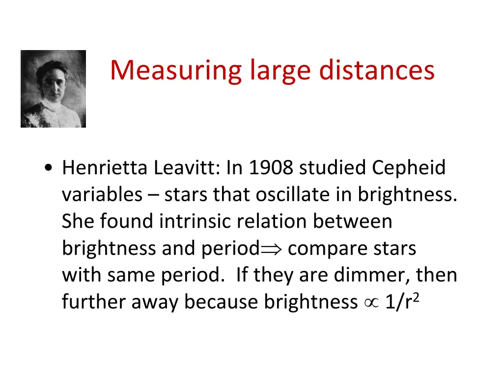 measuring large distances